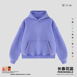 JMD Retro Winter 390gsm Washed Fleece Solid Hoodie For Man Unisex Boxyfit Distressed Soft Warm Hooded Pullovers Coat QH0161