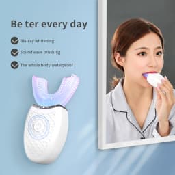 Electric Toothbrush U-Type 360 Degrees Intelligent Silicon Head Electric Toothbrush Automatic USB Rechargeable Waterproof