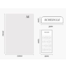 Fromthenon 4 Sheets/Set Divider Tab Decorative Stickers Weekly Monthly Schedule Planner Dividers Index Pages Bookmark Labels