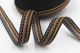 5 Yards 0.78 Inch 20MM Hundreds Styles Geometric Woven Jacquard Embroidered Ribbons DIY Apparel Wrapping Trim Sewing Accessories