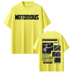 Limited Connor Mcgregor The Notorious Graphic Tee Shirt Men Women Fashion Retro Classic T Shirt Casual Cotton Oversized T Shirts