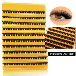 DINGSEN DIY Lash Clusters Thick Segmented Eyelash Extension 60D 80D 100D MIX Lashes Extension Cluster Lashes Individual Lashes