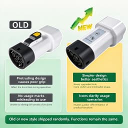 EVqiaoyi Type2 V2L Discharger with Power-Off Button 16A MG BYD Vehicle-to-Load Plug for Brazilian New Energy Vehicles
