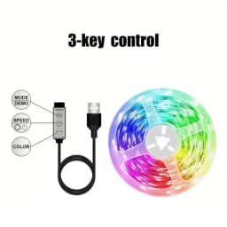 LED Strip Lights Music Sync Color Changing RGB LED Light Smart App & Remote Control Flexible Lamp Tape for Party Room Decor Lamp