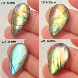 Wholesale Natural Stone Loose Beads Irregular Shape Bead Blue Purple Labradorite Cabochon 2-4Pcs/Lot