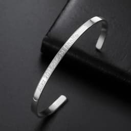 Couple Name Text Engrave Custom Bangle Personalized Bracelet Cuff Gift for Women Men Family Friend Metal Stainless Steel Jewelry