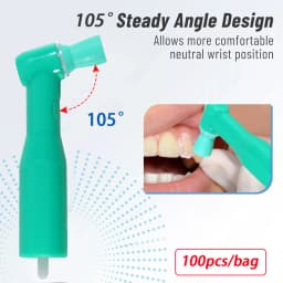 Dental Cordless Electric Hygiene Prophy With LCD Screen 4:1 Contra angle/Nose Cone Handpiece/Prophy Angles/Polish Cups