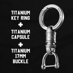 Luxury Titanium Key Chain Magnetic Spin Rotary for Car Key Ring Connector Anti-off Holder Men EDC Quickdraw Buckle Male Gadgets