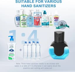420ML Light Display 4-Gears Adjustable Control Infrared Induction Automatic Sensor Soap Dispenser Electric Hand Sanitizer Bottle