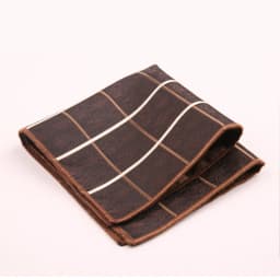 Trendy Striped Floral Brown Pocket Square British Men Formal Handkerchief Suit Shirt Accessories Groom Wedding Party Chest Hanky