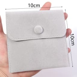 1PC Jewellery Pouch Packaging Bag Soft Velvet Gift Bracelet Necklace Earrings Rings Storage Button Velvet Bag Custom Logo