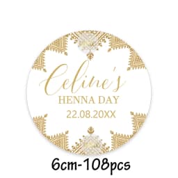 Custom Henna Water Bottle Labels Stickers Self Adhesive Candy Wrap Bridal Shower Decor Personalized Text