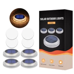 Solar LED Outdoor Deck Lights IP68 Waterproof Garden Step Lighting Auto On/Off Stairs Patio Pathway Yard Fence Wall Lamp