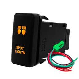 Amber Led Light 12V Car Push Button Switch Winch A/C ON OFF For Toyota 4Runner Tacoma Land Cruiser Reiz Hilux Prado FJ Cruiser
