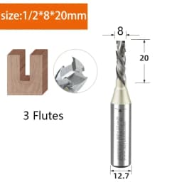 ARDEN Compression Bit Woodworking Double Veneer Cutting Compound Spiral Router Bit Engraving Machine Cutting Tool AK47-4