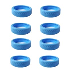 4/8Pcs Pure Color Luggage Wheels Protector with Silent Sound Silicone Suitcase Wheels Protection Cover Reduce Wheel Wear Noise