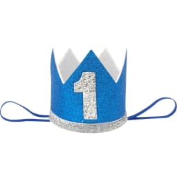1Pcs Blue 1 2 3 One Happy Birthday Party Baby One Crown Headband Hat Birthday Baby Shower 1st Birthday Party Decoration Supplies