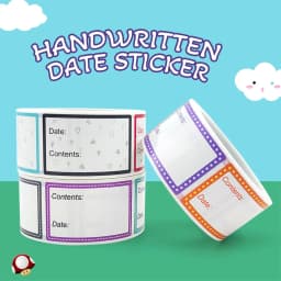Safe Date Food catalog Storage Self-adhesive Label sticker Kitchen refrigerator blank label sticker Office stationery