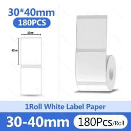 Niimbot 1Roll B1 White Sticker Paper Waterproof Adhesive Label White Anti-Oil For B1 B21 Mini Portable Thermal Printer Tape