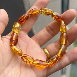 Original Amber Bracelets for Unisex New Genuine Irregular Beads Natural Black Medical Green Healing Jewelry Factory Unique Gift