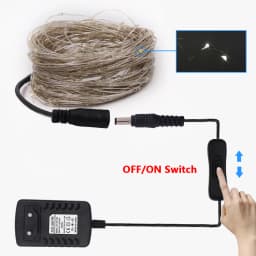 10M 20M LED String Fairy Lights with Switch Power Plug Copper Wire Outdoor Garden Holiday Christmas Light RGB Colorful Garland