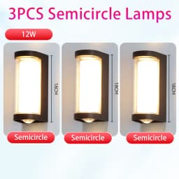 Outdoor Wall Light Home Waterproof Wall Lamp AC85-265V Porch Lights Outdoor Wall Lighting For Garden Backyard Doorway Decoration