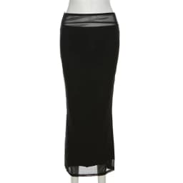 Sylcue Black Simple All-match Casual Commuter Summer Street Travel Cool Youth Vitality Tight Sexy High-elastic Women's Skirt