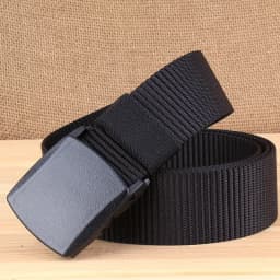 Automatic Buckle Nylon Men's Tactical Canvas Belts Premium Pants Sports Nylon Belts Black Blue Green