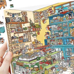 Mr. Paper Open Today Series 36 Stickers, 4pcs 2.5D Large PET Cards, Shop Scene Journal Creative Decoration DIY Stress Relief