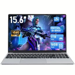 New Office Laptop Intel Core I9 9900 15.6 inch 4K HD Screen Windows 11 16GB RAM 1TB SSD Portable Slim Laptops PC Gamer Computer