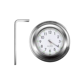 Universal 7/8 Waterproof Chrome Motorcycle Bike Handlebar Mount Quartz Clock Watch Aluminum Luminous Clock Moto Accessories