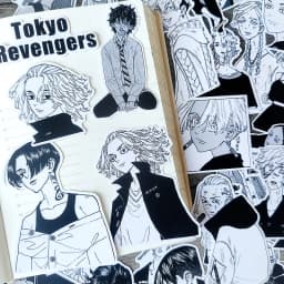 40pcs Black And White Comic Hand Account Stickers Girl Phone Case Photo Album DIY Decoration Material Package Book Diy