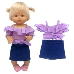 Nenuco Doll Jacket Set for 40cm Baby Dolls Clothes Toys Wear Children Girl Gifts