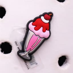 1Pc 3D Sweet Dessert Clog Charms Candy Kawaii Cute Yummy Bakery Icecream Waffle Cupcake Trendy Hole Shoes Accessories Decor Gift