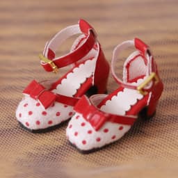 ICY DBS Blyth Doll Shoes 1/6 Heels Featured Polka Dot Shoes BJD Girls Toys