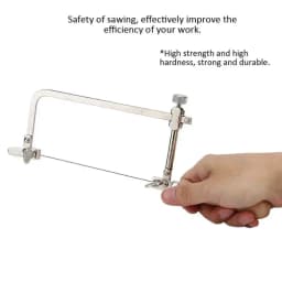 Adjustable Mini Hand Saw U Type Steel Saw Bow 12 Saw Blade for Jewelry Woodwork Craft Cutting Tools Hand Tool Set for Jeweler