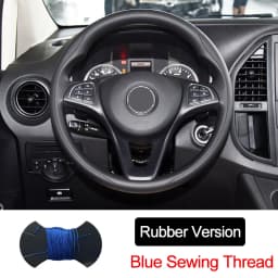 Hand Sewing Car Steering Wheel Wrap for Mercedes-Benz Vito III ( W447 ) 2015 - 2023 Circular Shape Braid on The Steering Wheel