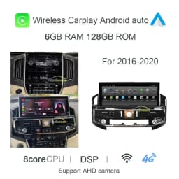 1920*720 360 Panoramic Carplay 8G+128G Android 13.0 Car DVD Player GPS Stereo Radio For Toyota Land Cruiser LC200 2008 - 2020
