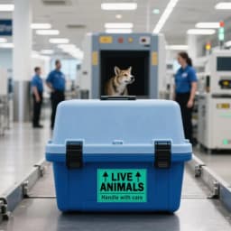 Remarkable Live Animals Please Handle with Care Stickers,2 X 3 Inch Fluorescent Fragile Shipping Label Stickers for Shipping and
