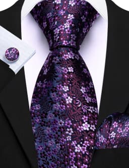 Elegant Spring Style Flower Men Tie Set Casual Wedding Business Necktie Hanky Cufflinks 3PCS Suit Accessories Mint Green Pink