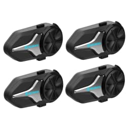 Moman Motorcycle Bluetooth Helmet Headset Intercom 1000mAh MOTO Communicator 2000m Interphone for 24 Riders IP65 Waterproof