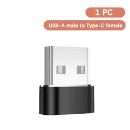 1-6PCS USB C Female to USB A Male OTG Adapter Fast Charging Data Sync Compatible with MacBook Pro Air iPad Surface Galaxy