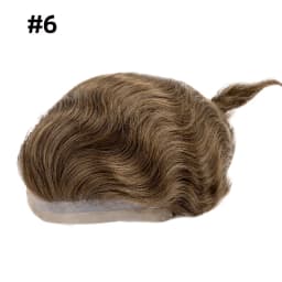 Male Hair Prosthesis Mono Lace PU Base Toupee Men Wig Human Hair Durable Replacement For Men System Unit Mens Wigs Hair Piece