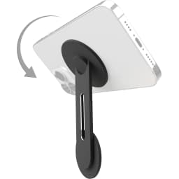 Continuity Flip iPhone Laptop Mount, Slim Magnetic Phone Holder Swivels 180° for Laptops and Monitors, Adjustable Magnetic Arm