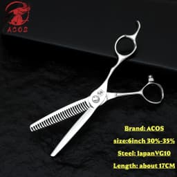 Professional Barber Scissors VG10 Steel 6.2 Inch 3D Carved Handle High-End Salon Hairdressing Sharp And Durable Cutting Tools