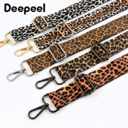 Deepeel 38mm Women's Leopard Bag Straps Crossbody Handbag Shoulder Belts 80-130cm Adjustable Wallet Tape Replacement Accessories