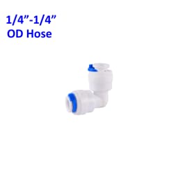 Reverse Osmosis Quick Connector 1/4"3/8"OD Hose Tee Y Coupling 4 Way Equal Convert Elbow Straight RO Water Aquarium Pipe Fitting