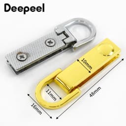 2/4/10Pcs Metal Bag Side Clip Buckle D Ring Screw Connector Hook Clasp Handbags Strap Leather Belt Craft Hardware Accessories