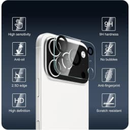 3PCS Tempered Glass Camera Lens Protectors for iPhone 18 Pro Max/iPhone 17 16 15 14 13 HD Clear Lens Protective Films Glass