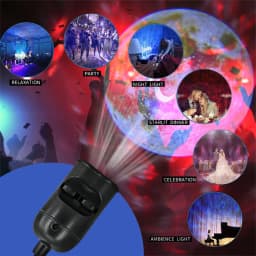 Double lens USB Galaxy Lamp Projector Led Newest Globe Star Moon Night Light for Home Decoration Room Decor Wall Lighting Gift